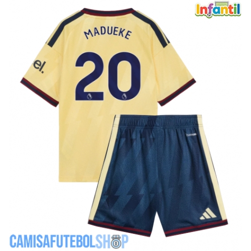 Camisa de time de futebol Arsenal Noni Madueke #20 Replicas 3º Equipamento Infantil 2026-27 Manga Curta (+ Calças curtas)